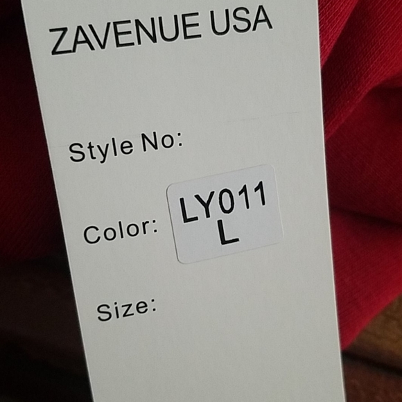 Zavenue USA Oversized Jacket Cherry Red - Picture 8 of 8